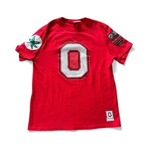 Ohio State Buckeyes Mitchell & Ness Short Sleeve Shirt Men Size Large